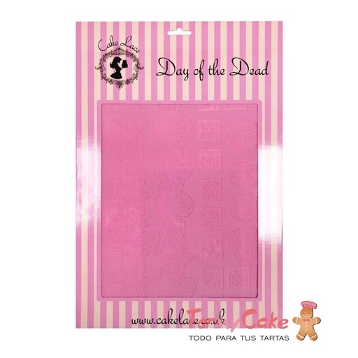 [CL91130] Tapete de encaje día de los muertos. Cake Lace