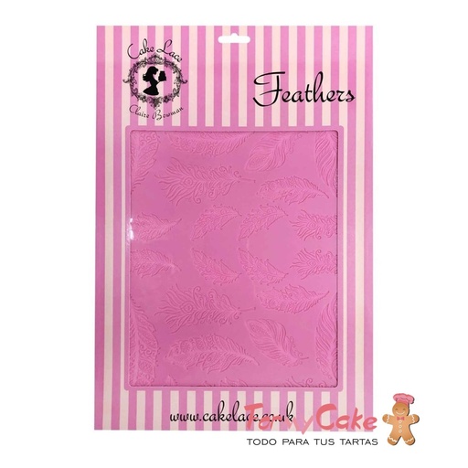 [CL11367] Tapete De Encaje Plumas Cake Lace