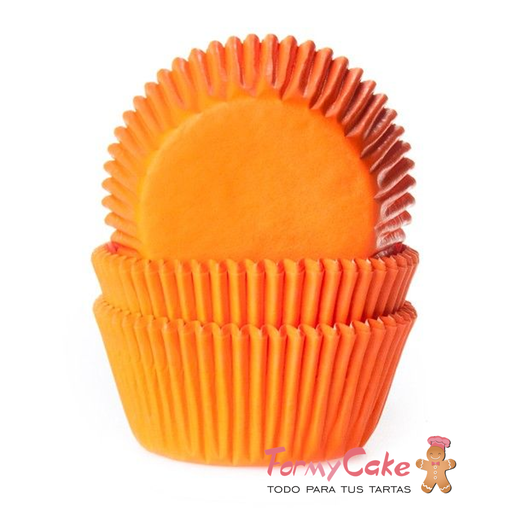 [HM0046] Cápsulas naranja lisa 50ud house of MARIE