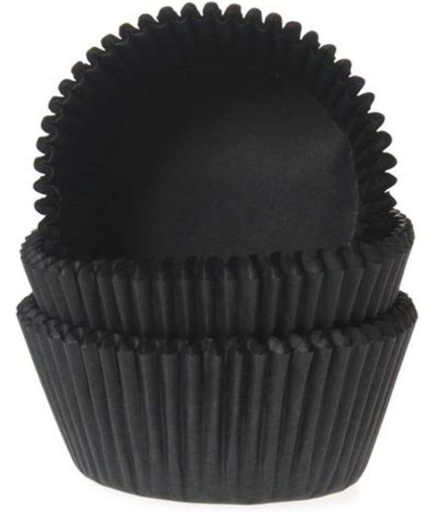 [HM0039] Cápsulas cupcakes negras 50ud.  House of Marie