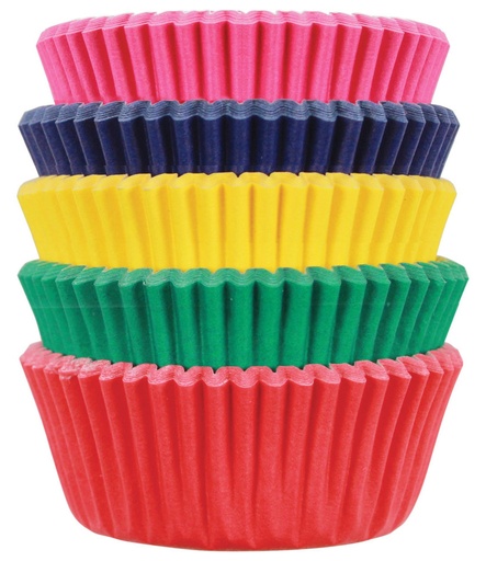 [BC741] Minicápsulas cupcakes  carnaval 5 colores 100ud PME