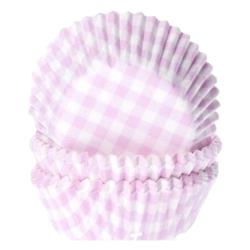 [HM0190] Cápsulas cupcakes cuadrados rosas 50ud House Of Marie