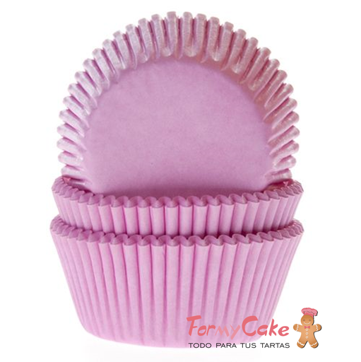 [HM1210] Cápsulas cupcakes rosa claro 50ud house of MARIE
