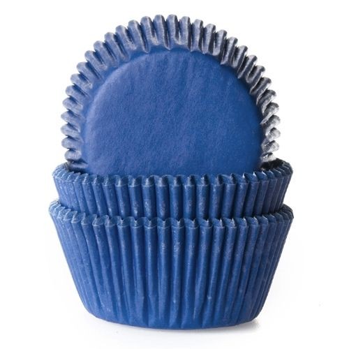 [HM1524] Cápsulas cupcakes azul oscuro 50ud House Of Marie