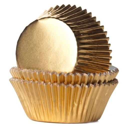 [HM2026] Cápsulas cupcakes oro metalizadas 24ud House Of Marie