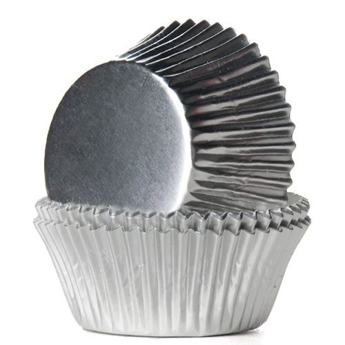 [HM2019] Cápsulas cupcakes plata metalizadas 24ud House Of Marie