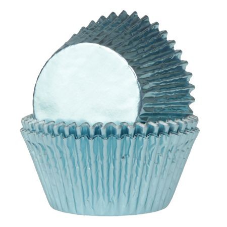 [HM4365] Cápsulas azul bebe metalizadas 24ud House Of Marie