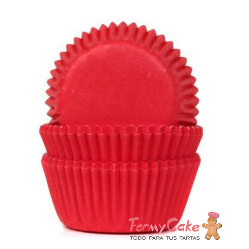 [HM1982] Minicápsulas cupcakes rojas 60ud house of MARIE