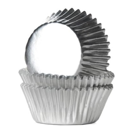 [HM2262] Minicápsulas plateada metalizada 36ud House Of Marie