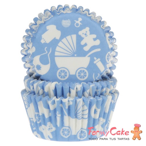 [HM5140] Cápsulas motivos bebé azules house of MARIE