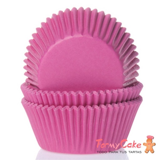 [HM5348] Minicápsulas fucsia lisas 60ud house of MARIE