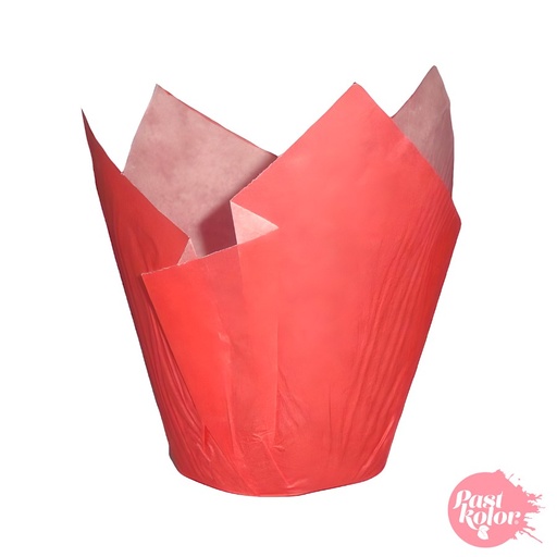 [swk0862] Capsulas para muffins rojas 24ud PASTKOLOR