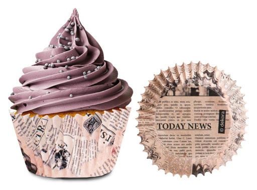 [339256] 25 cápsulas cupcake NEWSPAPER