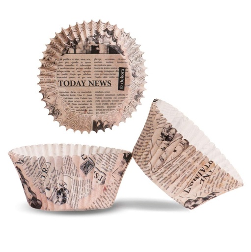 [339256] 25 cápsulas cupcake NEWSPAPER