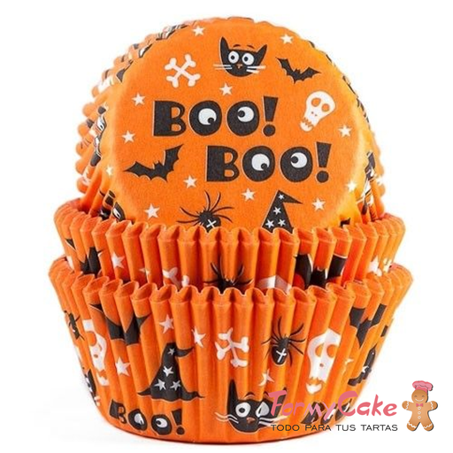 [HM1838] Cápsulas cupcakes halloween 50uds, house of MARIE