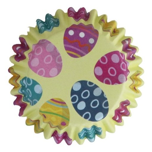 [BC842] Cápsulas cupcakes aluminio huevos pascua 30ud PME