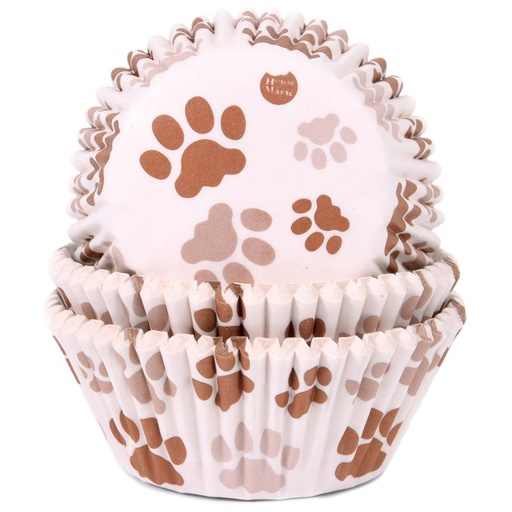 [HM6765] Cápsulas cupcakes de huellitas 50ud House Of Marie