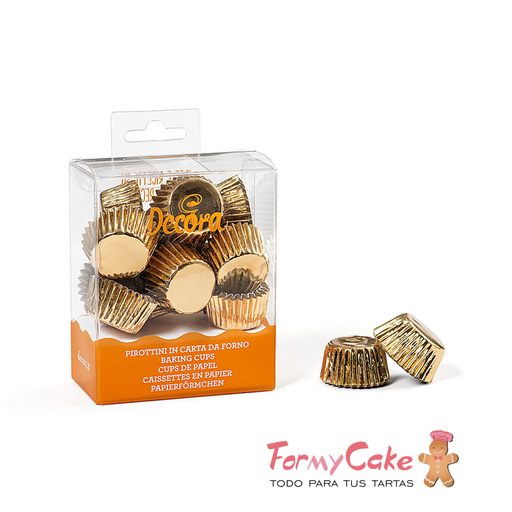 [0339792] Minicápsulas bon bon oro 180uds DECORA
