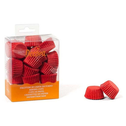 [0339637] Minicápsulas bon bon rojas 200uds DECORA