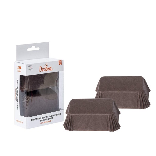 [0339883] Cápsulas mini cake marrones 36uds DECORA