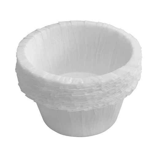[SWK2268] Capsulas para cupcake rizadas blancas 30ud PASTKOLOR