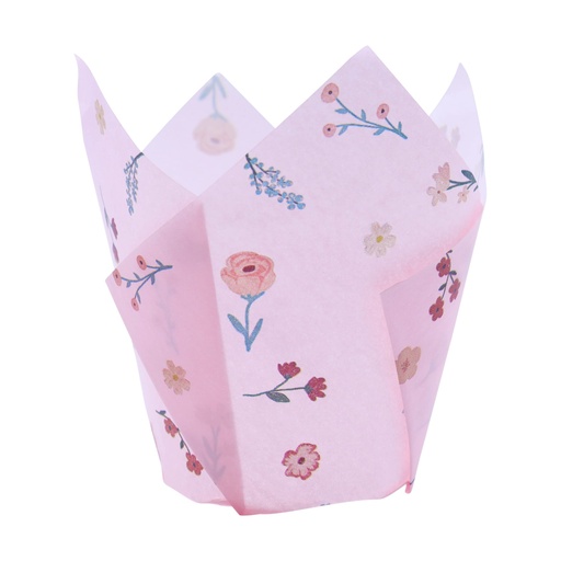 [MC505] Cápsulas muffins flores vintage 24ud PME