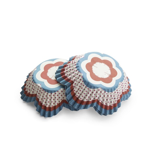 [SWK1138] Capsulas para cupcake flor 50ud PASTKOLOR