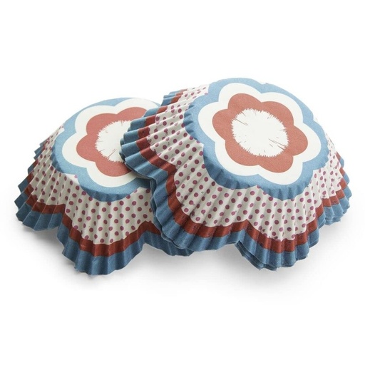 [SWK1138] Capsulas para cupcake flor 50ud PASTKOLOR