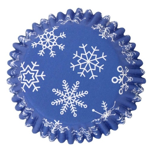 [BC827] Cápsulas metalizadas copos de nieve 30ud PME