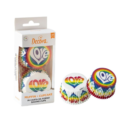 [0339858] Cápsulas cupcakes love 36uds DECORA