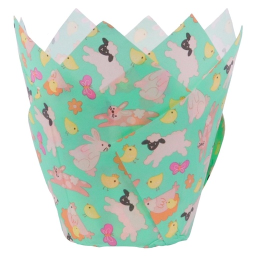[EA24MC013] Cápsulas muffins animalitos de pascua 24ud PME