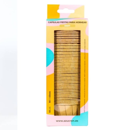 [AZ01554] Cápsulas rigidas kraft 50ud AZUCREN