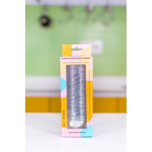 [AZ01557] Cápsulas rigidas plata-plata 50ud AZUCREN