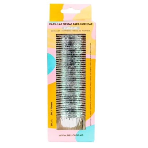 [AZ01557] Cápsulas rigidas plata-plata 50ud AZUCREN