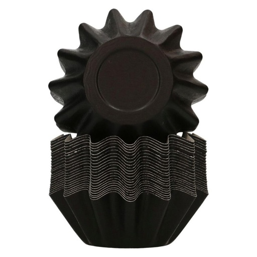 [F84385] Cápsulas para hornear bloom negras 48ud. FUNCAKES