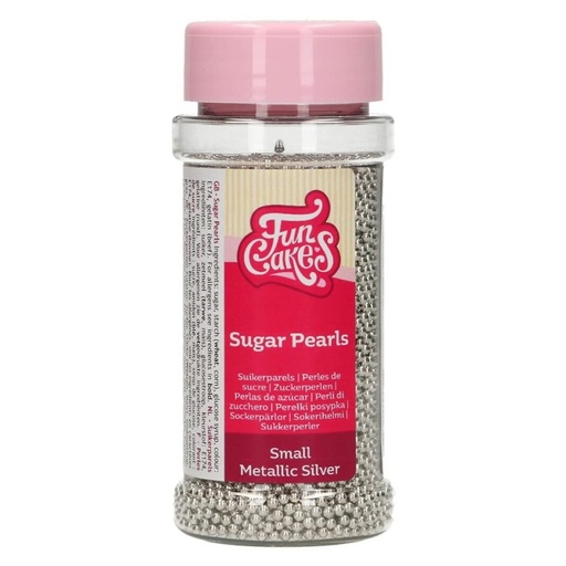 [F51770] Perlas plateadas mini 80gr FUNCAKES