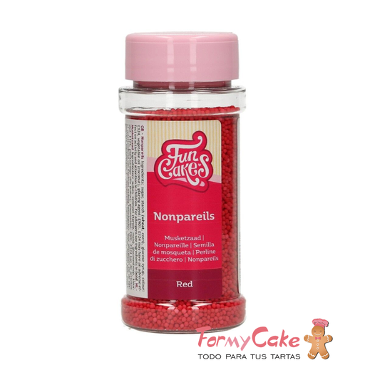 [F51540] Nonpareils rojos 80gr FUNCAKES