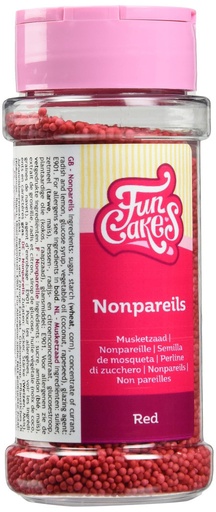 [F51540] Nonpareils rojos 80gr FUNCAKES