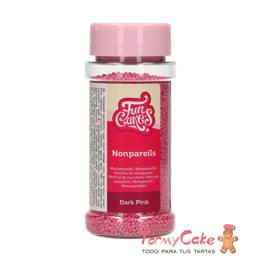 [F51520] Nonpareils rosa intenso 80gr FUNCAKES