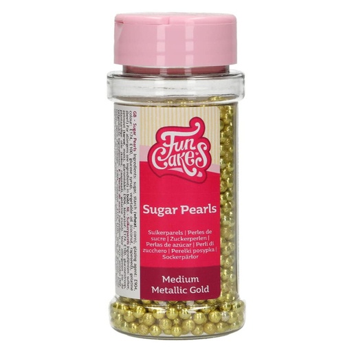 [F51650] Perlas oro metalico 80gr FUNCAKES