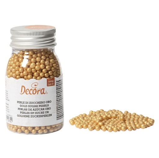 [2081111] Perlas doradas 100gr DECORA