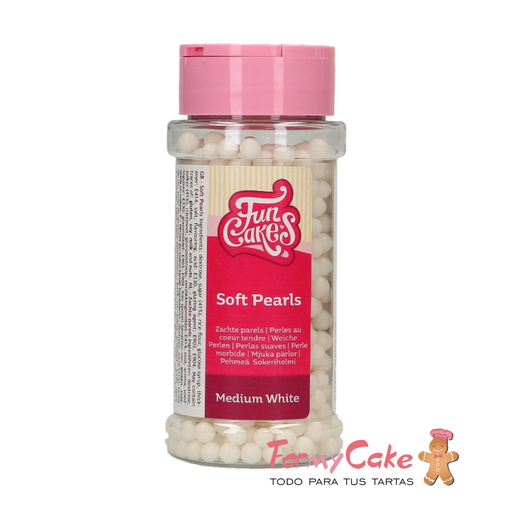 [F51810] Perlas blancas medianas 80gr FUNCAKES