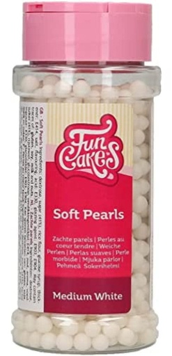 [F51810] Perlas blancas medianas 80gr FUNCAKES