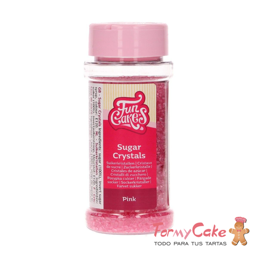 [F53010] Cristales de azucar rosa 80gr FUNCAKES