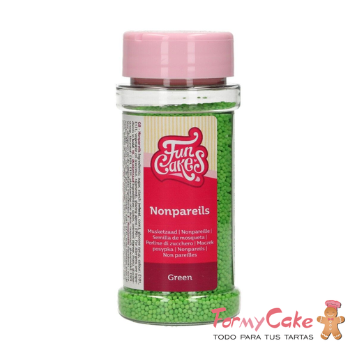 [F51535] Nonpareils verdes 80gr FUNCAKES