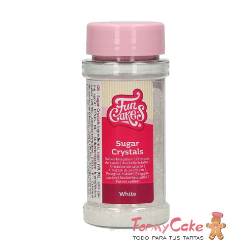 [F52995] Cristales de azucar blanco 80gr FUNCAKES