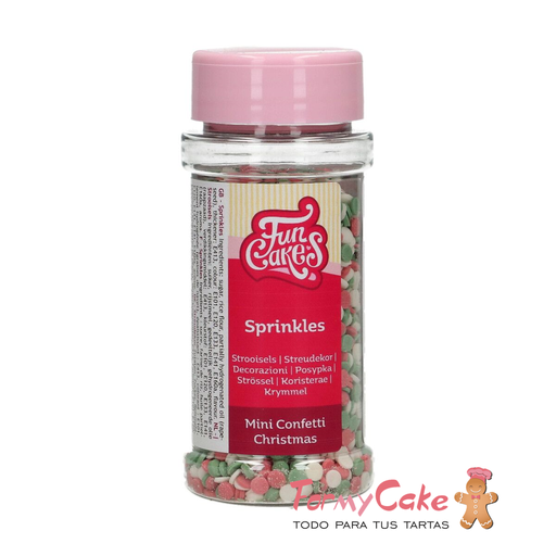 [F52635] Mini confetti de navidad 60gr FUNCAKES
