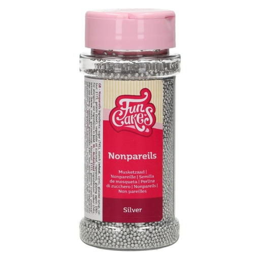 [F51600] Nonpareils plata 80gr FUNCAKES