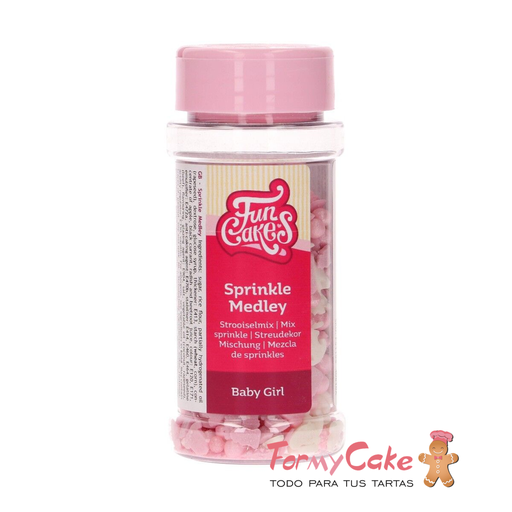[F51155] Decoración comestible baby girl medley 50g FUNCAKES