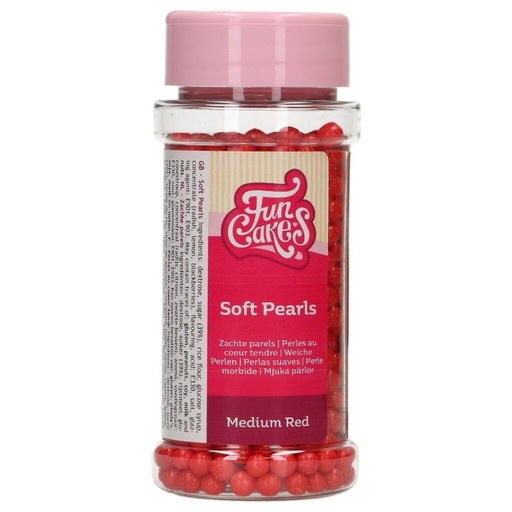 [F51820] Perlas rojas medianas 60gr FUNCAKES